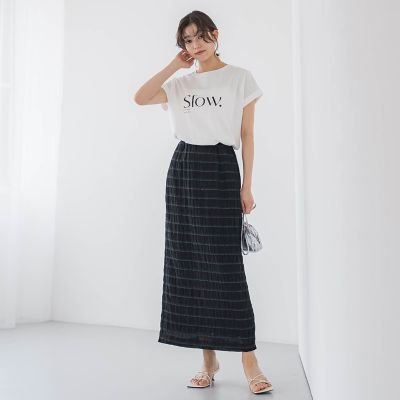ドライタッチコットンロゴＴシャツ≪洗濯機で洗える≫