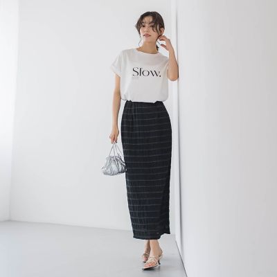 ドライタッチコットンロゴＴシャツ≪洗濯機で洗える≫