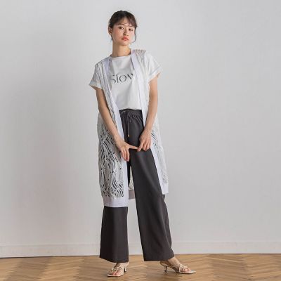ドライタッチコットンロゴＴシャツ≪洗濯機で洗える≫