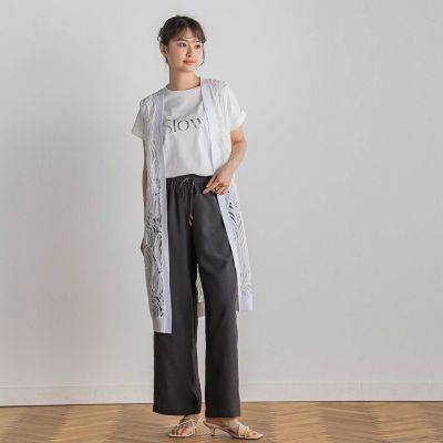 ドライタッチコットンロゴＴシャツ≪洗濯機で洗える≫