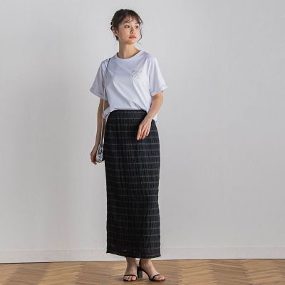ロゴブローチ風Ｔシャツ≪手洗い可能≫