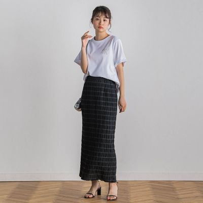 ロゴブローチ風Ｔシャツ≪手洗い可能≫
