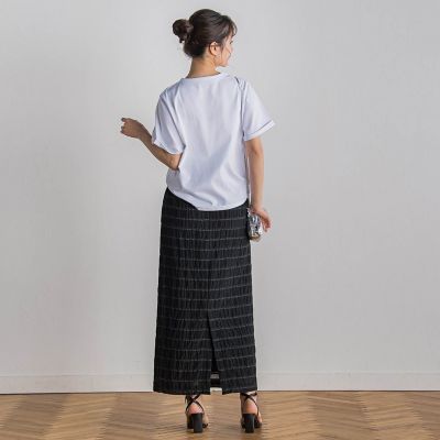 ロゴブローチ風Ｔシャツ≪手洗い可能≫