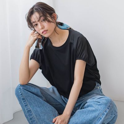 ドライタッチコットンドロストプルオーバー≪洗濯機で洗える≫