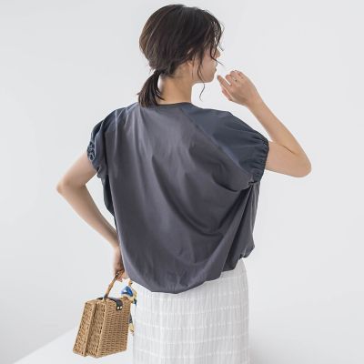 ドライタッチコットンドロストプルオーバー≪洗濯機で洗える≫