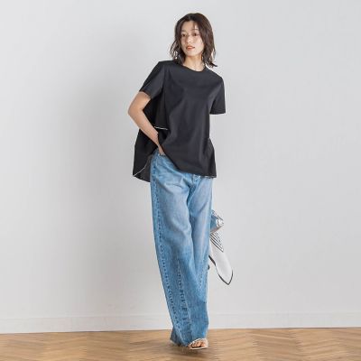 天竺バックフリルプルオーバー≪手洗い可能≫