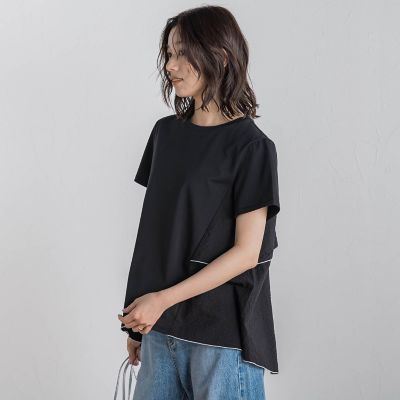 天竺バックフリルプルオーバー≪手洗い可能≫