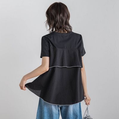 天竺バックフリルプルオーバー≪手洗い可能≫