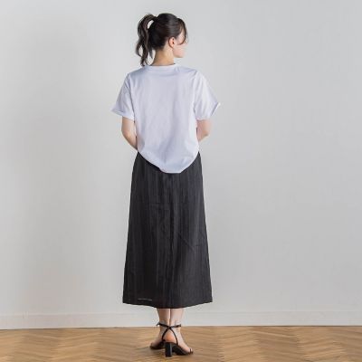 フリンジコードロゴTシャツ≪手洗い可能≫ | Droite