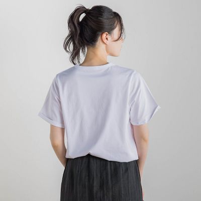フリンジコードロゴTシャツ≪手洗い可能≫ | Droite
