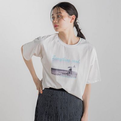 ドライタッチコットンフォトＴシャツ≪洗濯機で洗える≫