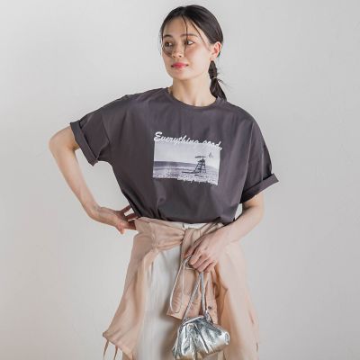 ドライタッチコットンフォトＴシャツ≪洗濯機で洗える≫