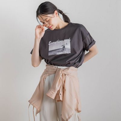 ドライタッチコットンフォトＴシャツ≪洗濯機で洗える≫
