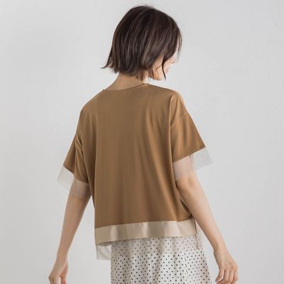 Droite lautreamont / ドロワットロートレアモン 【WEB限定】グログランボーダー切替えプルオーバー≪手洗い可能≫ WEB限定】グログランボーダー切替えプルオーバー≪手洗い可能