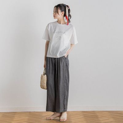 Droite lautreamont / ドロワットロートレアモン 【WEB限定】ドライタッチコットンミックスロゴT≪洗濯機で洗える≫ trim_ofgfe_itemd644e3e60f8711f
