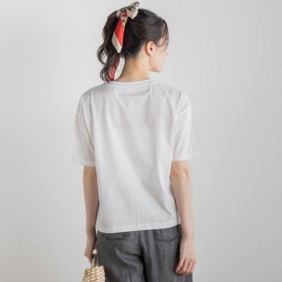 Droite lautreamont / ドロワットロートレアモン 【WEB限定】ドライタッチコットンミックスロゴT≪洗濯機で洗える≫ WEB限定】ドライタッチコットンミックスロゴT≪洗濯機で