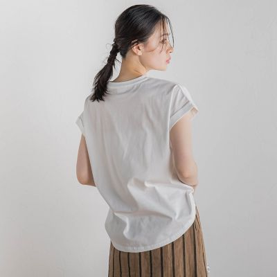 【ＷＥＢ限定】ドライタッチコットン英文ロゴＴ≪洗濯機で洗える≫