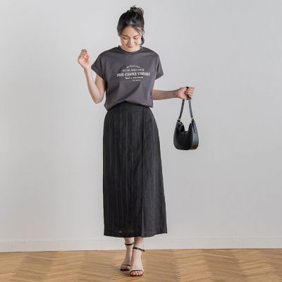 【ＷＥＢ限定】ドライタッチコットン英文ロゴＴ≪洗濯機で洗える≫