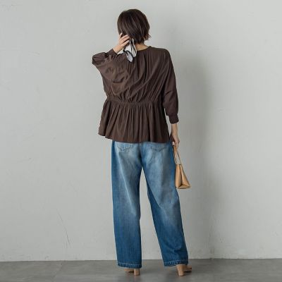 布帛ドッキングカットソー≪手洗い可能≫ | Droite lautreamont (Women