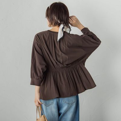 Kolor ドッキングカットソー Samansa Mos2（サマンサ モスモス）の「袖布帛ドッキングカットソー（T