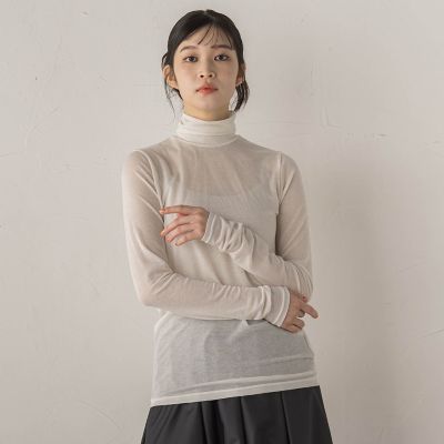 シアーラメカットソー≪手洗い可能≫ | Droite lautreamont (Women