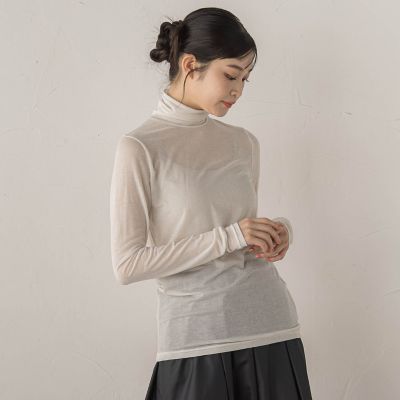 シアーラメカットソー≪手洗い可能≫ | Droite lautreamont (Women