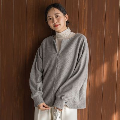 ＜Droite lautreamont (Women)＞ニットコーデュロイカットソー≪手洗い可能≫