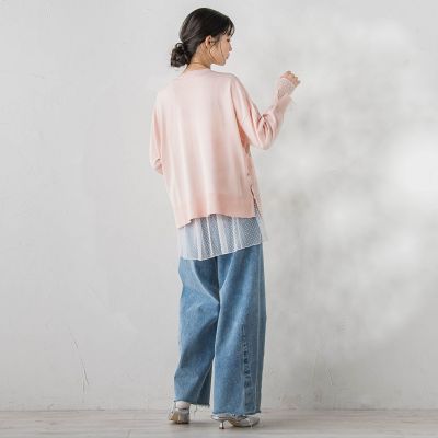 チュールドットチュニックプルオーバー≪洗濯機で洗える≫ | Droite