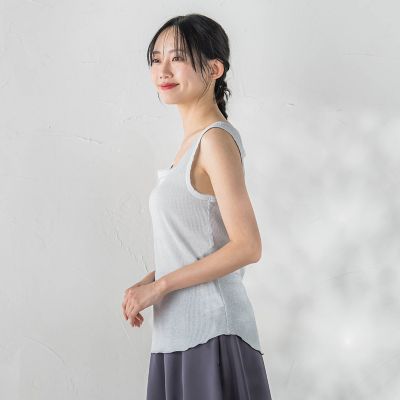 リブスクエアタンクトップ | Droite lautreamont (Women)/ドロワット