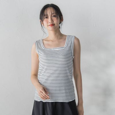 リブスクエアタンクトップ | Droite lautreamont (Women)/ドロワット