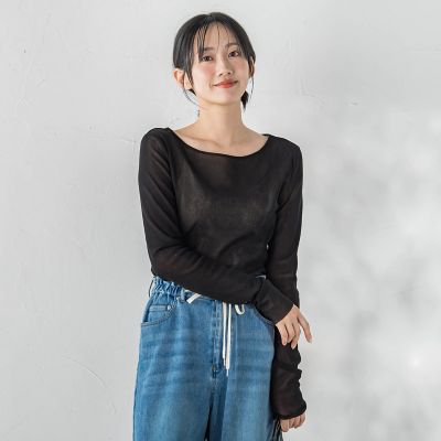 ＜Droite lautreamont (Women)＞コットンサラチュールカットソー