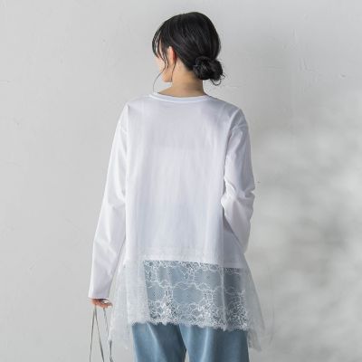 d.i.a/レースコンビデザインカットソー レースコンビカットソー | Droite lautreamont (Women)/ドロワット