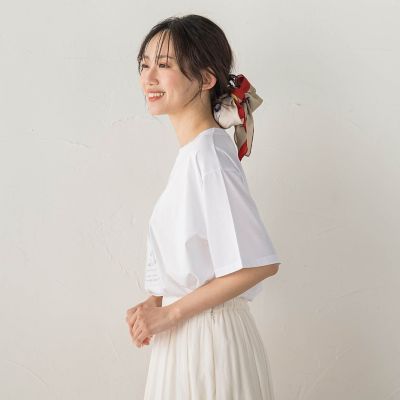 チュール重ねフォトTシャツ | Droite lautreamont (Women)/ドロワット