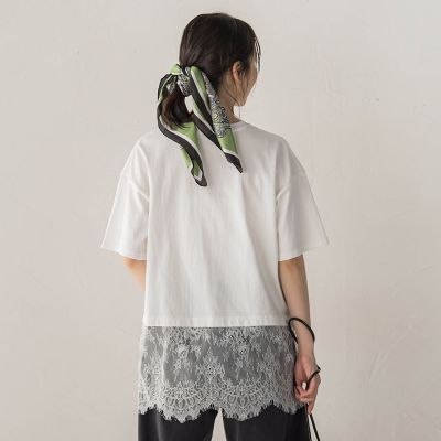 ヒゲレース切替えチュニック | Droite lautreamont (Women)/ドロワット