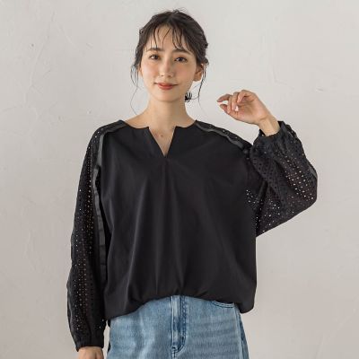 袖レーススキッパーカットソー | Droite lautreamont (Women