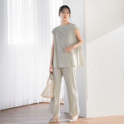 【ＷＥＢ限定】イージースリットリブパンツ≪セットアップ可能≫