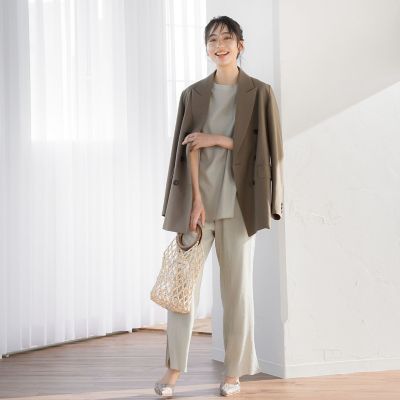 【ＷＥＢ限定】イージースリットリブパンツ≪セットアップ可能≫