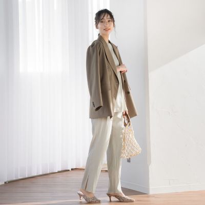 【ＷＥＢ限定】イージースリットリブパンツ≪セットアップ可能≫