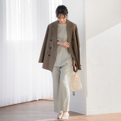 【ＷＥＢ限定】イージースリットリブパンツ≪セットアップ可能≫