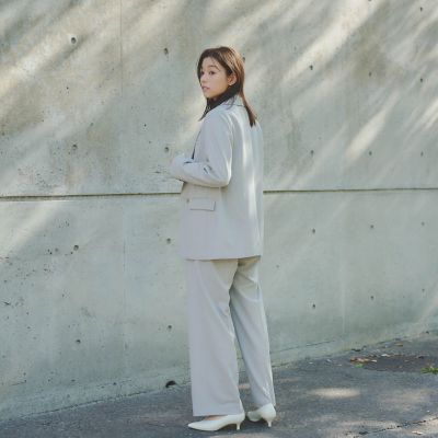 リネンライクワイドパンツ≪洗濯機で洗える≫
