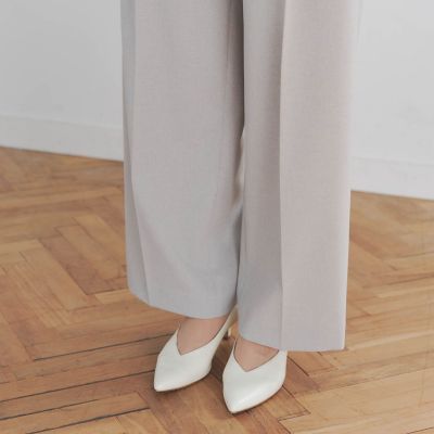 リネンライクワイドパンツ≪洗濯機で洗える≫