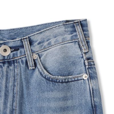 ハイライズストレートデニム≪手洗い可能≫