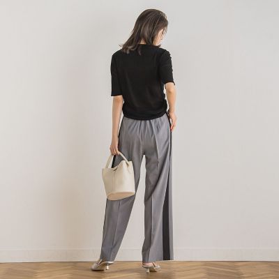ストレッチラインツイルパンツ≪洗濯機で洗える≫
