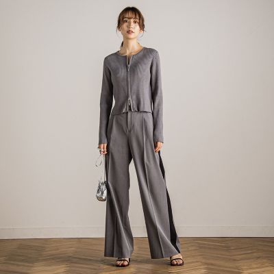 ストレッチラインツイルパンツ≪洗濯機で洗える≫