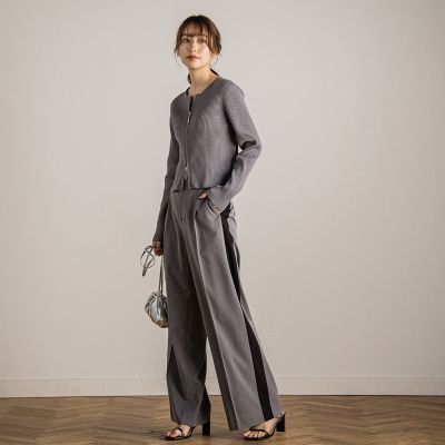 ストレッチラインツイルパンツ≪洗濯機で洗える≫