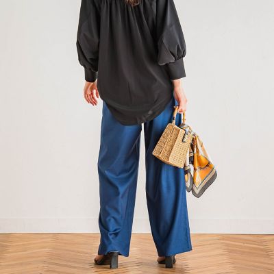 【23区】【洗える】ライトTRギャバドロストパンツ 23区【新品タグ付き、洗える】ライトTRギャバ ドロストパンツ