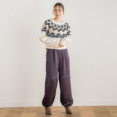 ＬＡＰダブルサテンパンツ≪洗濯機で洗える≫