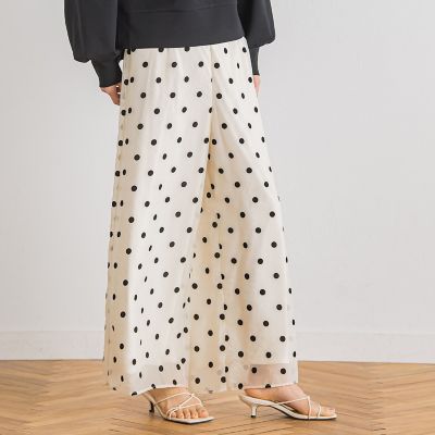 【ＷＥＢ限定】オーガンジードットパンツ