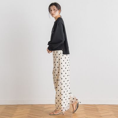 【ＷＥＢ限定】オーガンジードットパンツ