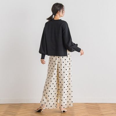 【ＷＥＢ限定】オーガンジードットパンツ